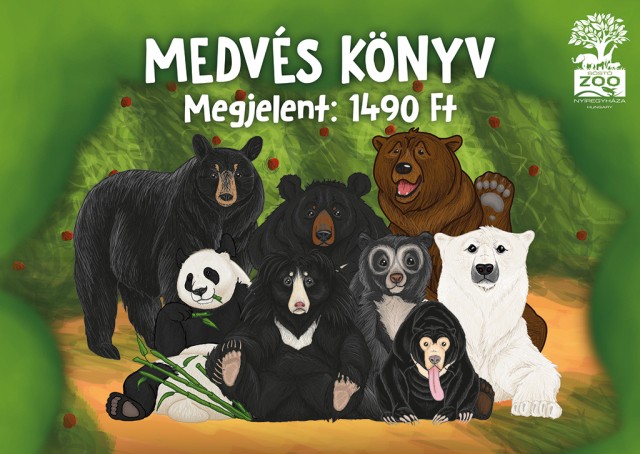 Már kapható a Nyíregyházi Állatpark első ismeretterjesztő mesekönyve, a MEDVÉS KÖNYV!   cikk kiemelő képe