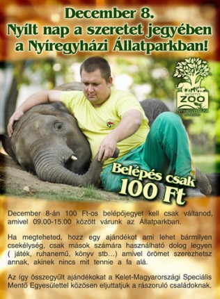 December 8-án nyílt nap a Nyíregyházi Állatparkban! cikk kiemelő képe